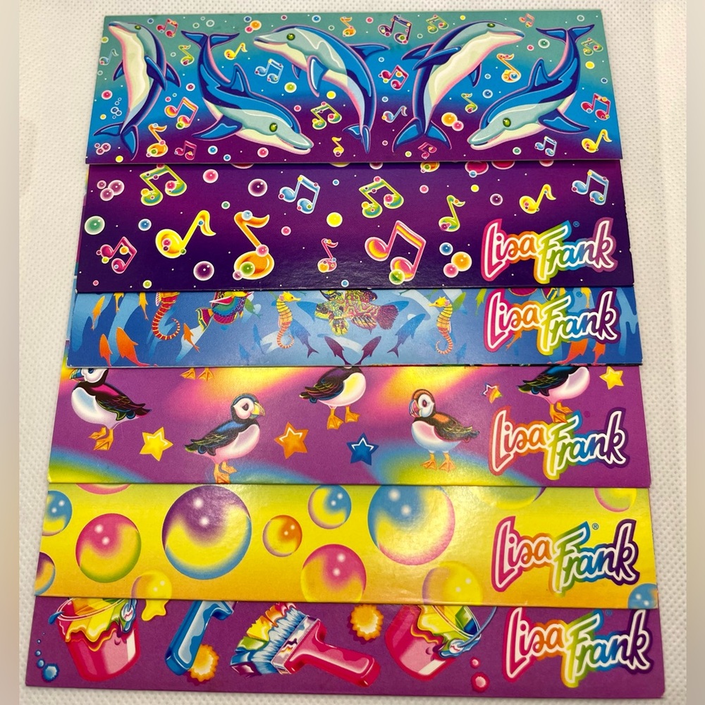 Lisa Frank Postcard Set of 5 Vintage Polar Bear Kitten Koala Dolphin 1Damaged